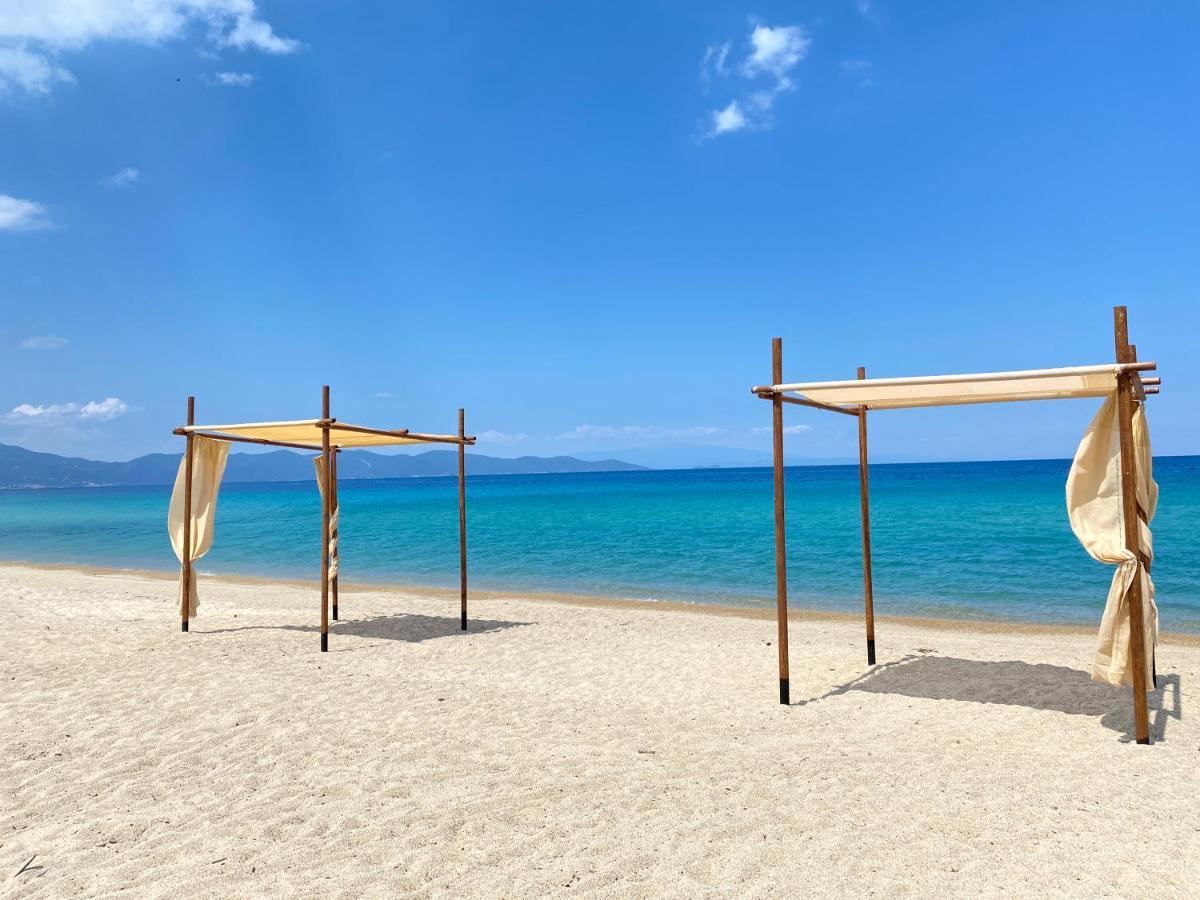 Seafront Oasis Beach Houses Ierissos Bagian luar foto