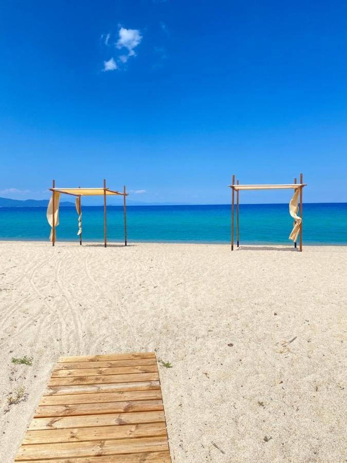 Seafront Oasis Beach Houses Ierissos Bagian luar foto